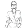 11 She Run This: Bold Line Coloring Pages for Confident Women