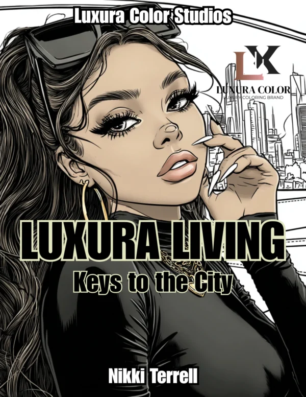 Luxura Color Studios Luxury Living: Keys to the City Coloring Book