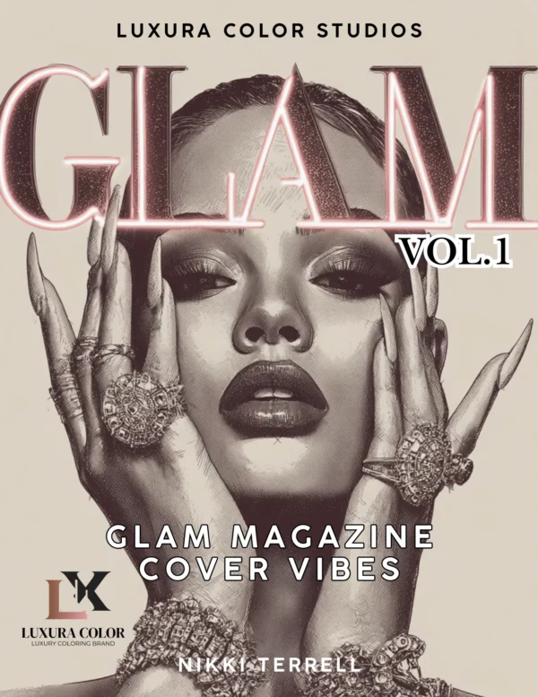 glam coloring book Ryn: Calm looks like this Coloring Book